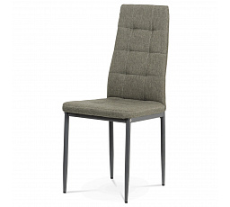 Jedálenská stolička, čalúnenie látka truffle, kov antracitový matný lak