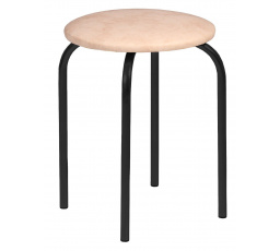 Stolička béžová - čierny rám Chico 2