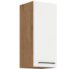 Horná skrinka VIGO - 30 G-72 1F, Dub Lancelot / Biely lesk