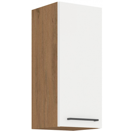 Horná skrinka VIGO - 30 G-72 1F, Dub Lancelot / Biely lesk