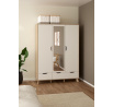 Šatní skriňa Iker 709, jackson hickory/biela