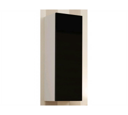 Vitrína VIGO 90 full - bielo-čierna