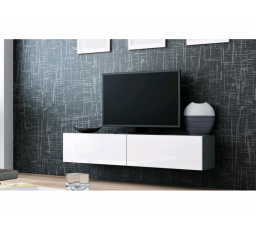 TV komoda VIGO 140 - sivo-biela