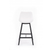 Barová stolička H99, biela/čierna