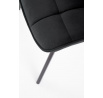 Jedálenská stolička K332 VELVET, Čierny Bluvel 19/Čierna