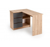 Písací stôl BEGA, Dub Artisan/Grafitový UNI