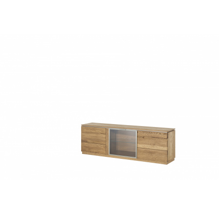 MONTENEGRO 26 - 3-dverová komoda v rustikálnom dubovom prevedení - montovaný nábytok (SZ) (Z)
