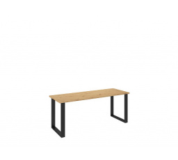 LOFT - Jedálenský stôl w. 185 x 75 x 67, laminovaný dub artisan/čierny kov "LP" (K150-Z)