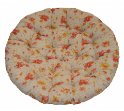 Vankúš na kreslo papasan 100 cm s motívom kvetov