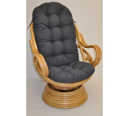 Vankúš na kreslo Swivel tmavo sivý