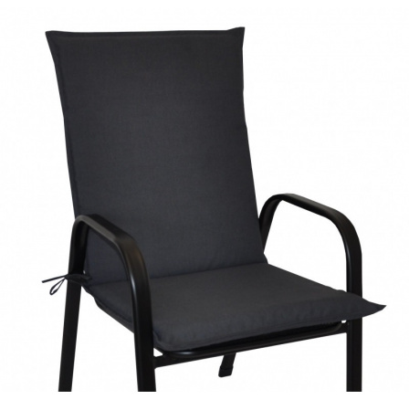 Vankúš na kreslo z tahokovu UNI - tmavosivá látka