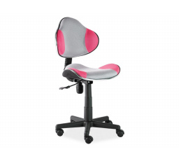 Detská stolička Q-G2, ružová/sivá