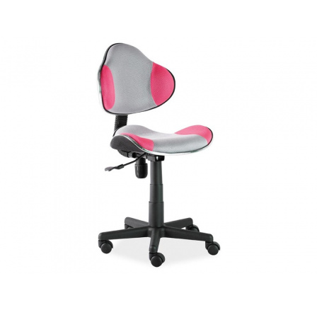 Detská stolička Q-G2, ružová/sivá