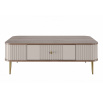 Konferenčný stolík Vesper, kašmír / orech / zlaté nohy