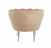 Kreslo velvet cappuccino /nohy strieborné/ LC-032-1