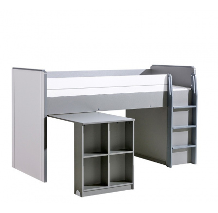 Systém "GUMI" G15 (Posteľ s písacím stolom) - Farba: biely diamant