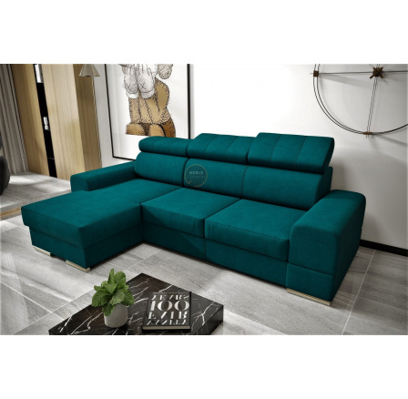 Rohová sedacia súprava ROYAL MINI 260×160 - ľavá, tyrkysová