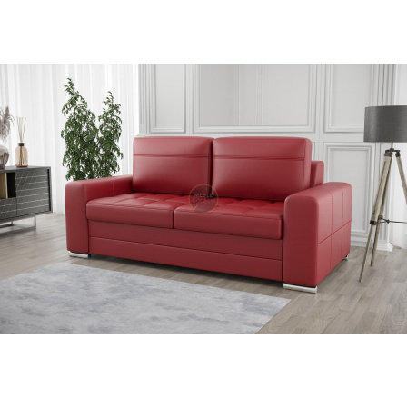Sofa VERONA IV 205 cm prírodná koža - červená koža Sofa VERONA IV 205 cm prírodná koža - červená koža