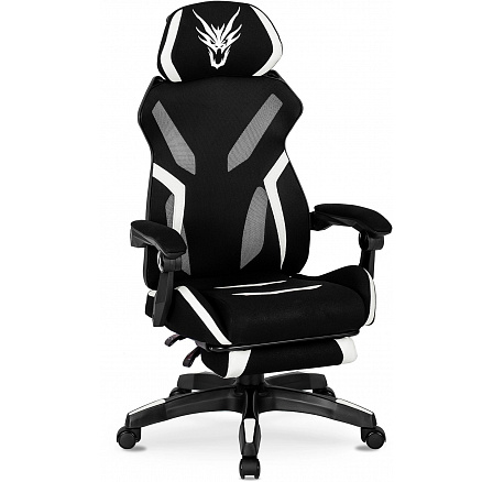 Otočná Herná Stolička MAXIMO Čierna/Biela