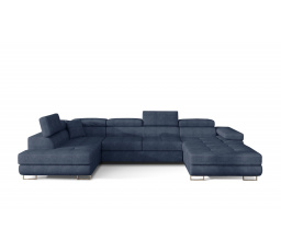 Rohová sedacia súprava v tvare U RODRIGO, ľavá, Omega 86