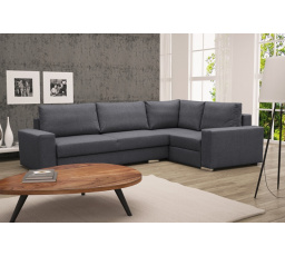 Rohová sedacia súprava Toro P tm.sivá