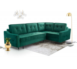 Rohová sedacia súprava P Amalia - čierna