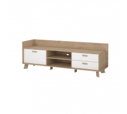 Tv komoda Iker 717, jackson hickory/biela