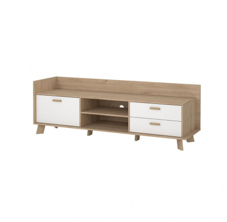 Tv komoda Iker 717, jackson hickory/biela