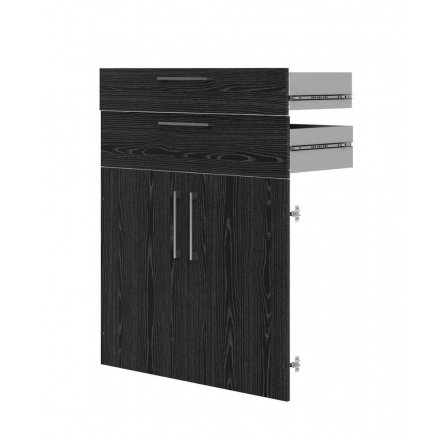 Dvere so zásuvkami Office 425 čierna Dvere so zásuvkami Office 425 čierna