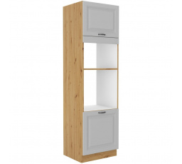 Kuchynská skriňa STIPE 60 DPM 210 2F, Biela/Dub artisan