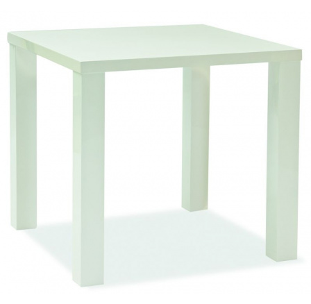Jedálenský stôl MONTEGO biely vysoký lesk (MONTEGO3H1) MDF/ MDF 80 x 75 x 80 (S)(K150-Z)