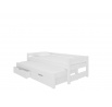 Dvojlôžko s matracmi FRAGA White