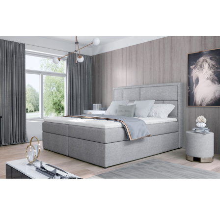 Čalúnená kontinentálna posteľ - boxspring MERON, 180x200, Sawana 25 Čalúnená kontinentálna posteľ - boxspring MERON, 180x200, Sawana 25