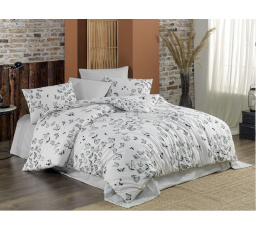 Bavlnená obliečka na vankúš Butterfly white 50x70