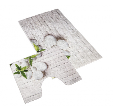 Kúpeľňová sada predložiek 3D 60x100+60x50cm Jadran