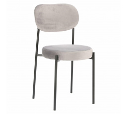 Stolička Camile Velvet sivá