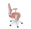 Dětská židle, výškově nastavitelná, růžová síťovina, KA-K1063 PINK