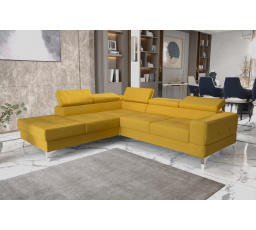 Rohová sedacia súprava TOSCANIA II priemer 30x250 - žltá, ľavá