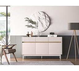 Komoda DUNEA 05, kašmír / dub Cremona