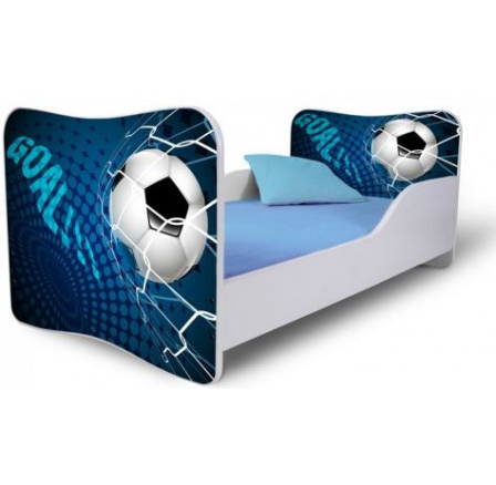 Detská posteľ FOTBAL modrá 180x80 cm