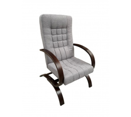 Kreslo Finela svetlosivá/orech