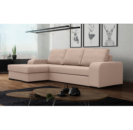 Rohová sedacia súprava Frogo L ružová