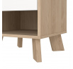 Nočný stolík Iker 704, jackson hickory/biela