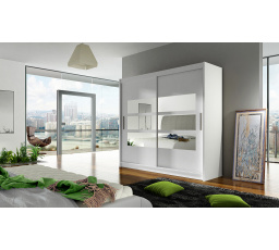 Šatní skriňa BERGER III, Biela