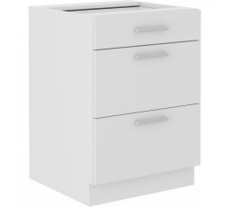 Kuchynská dolná skrinka EDNA 60 D 3S BB, Biela