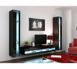 Obývacia stena VIGO NEW 3 - čierna