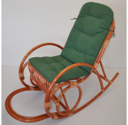 Vankúš UNI pre hojdacie kreslo tkanina tmavozelené odlesky