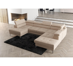 Rohová sedacia súprava TOSCANIA MAX II 170x350x220 - pravá, béžová