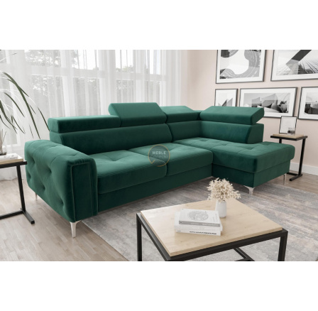 Rohová sedacia súprava s funkciou spania ORION 165x255 - voliteľný odtieň - pravá