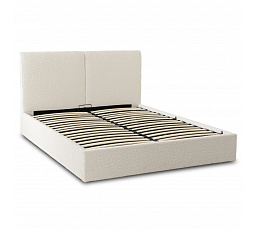 Posteľ 120x200 MARSYLIA s úložným priestorom krémová boucle